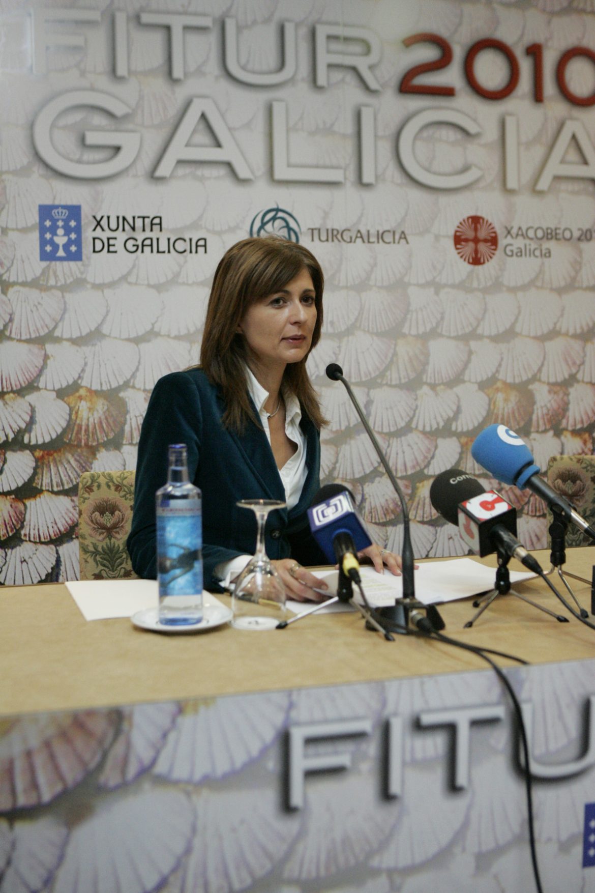 20100108_fitur_02 Carmen Pardo, secretaria de Turismo, en un momento de la presentación (foto Jessica Barcala)