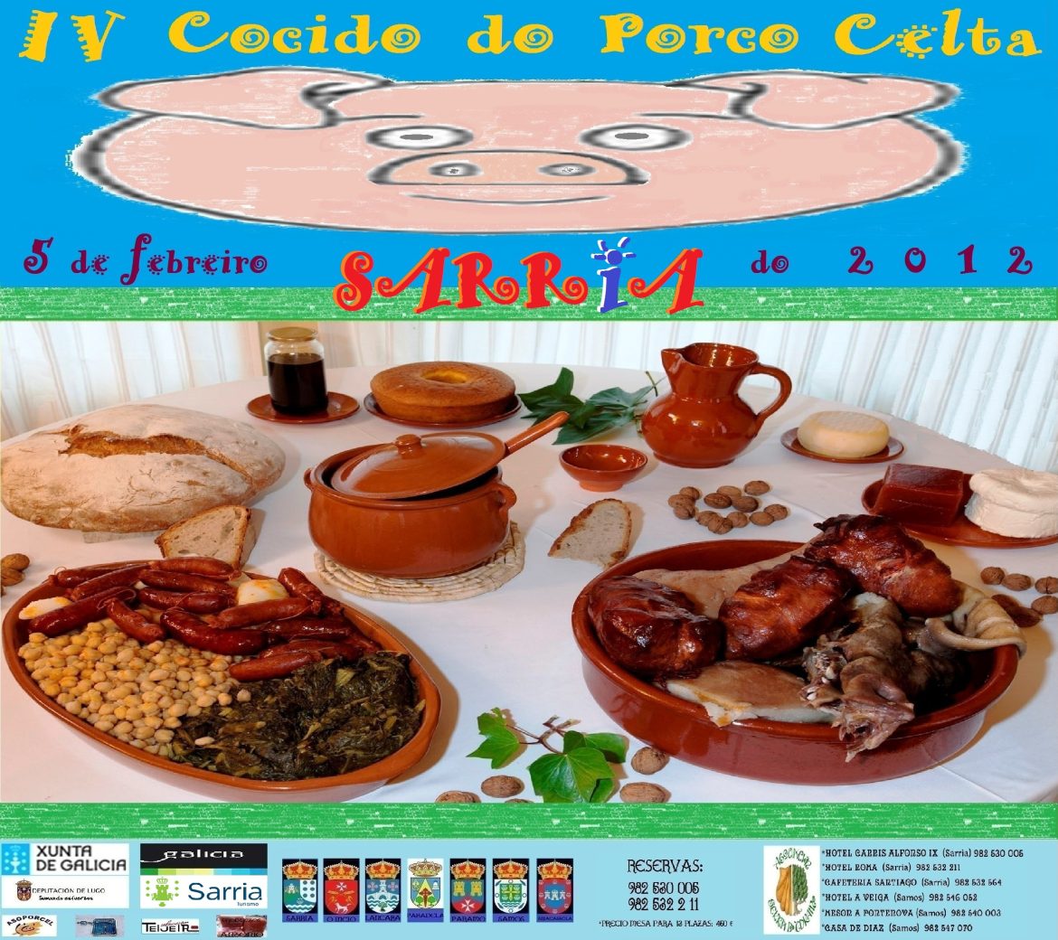 CARTEL COCIDO PORCO CELTA 2012