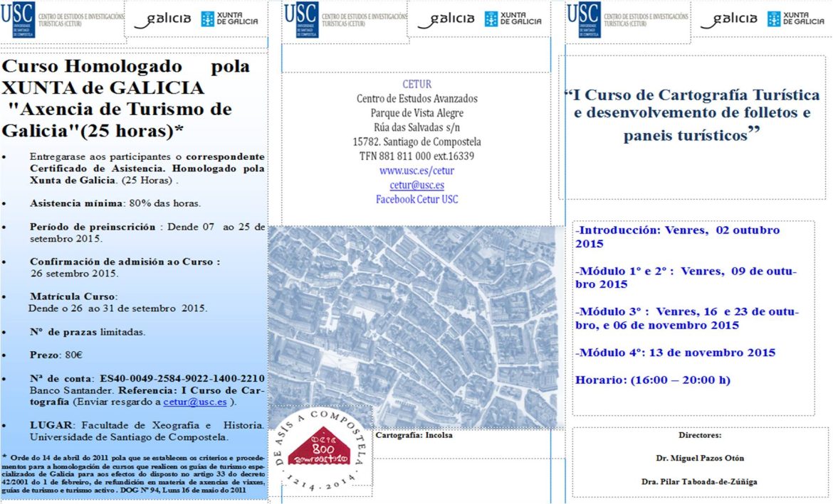 I Curso de Cartografía Turística e desenvolvemento de folletos e paneis turísticos”