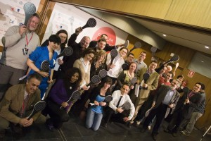 Imágen del primer encuentro celebrado en Compostela (foto forumsantiago.com)