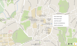 Mapa Google de Compostela