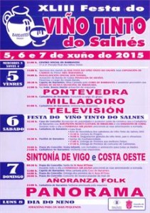 Cartel Festa do Tinto de Barrantes 2015