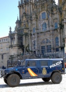 seguridad en la catedral de santiago de compostela